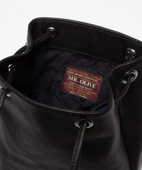 MR.OLIVE E.O.I /WATER PROOF WASHABLE LEATHER/ 2WAY SMALL CYLINDER BAG ミスターオリーブ イーオーアイ/ウォータープルーフウォッシャブルレザー/2WAY スモールシリンダーバッグ